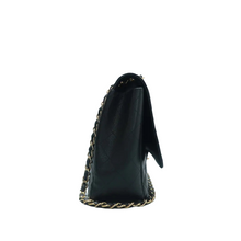 Load image into Gallery viewer, Chanel Single Flap Caviar Quilted Maxi Shoulder Bag Black