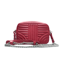 Load image into Gallery viewer, Prada Diagramme Soft Calfskin Camera Shoulder Bag Red