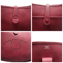 Load image into Gallery viewer, Hermes Evelyne Leather Shoulder bag Red