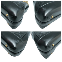Load image into Gallery viewer, Chanel Shiny Lambskin Quilted Small Doctor Bag Black