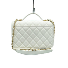 Load image into Gallery viewer, Chanel Caviar Quilted School Memory Small Top Handle Flap White
