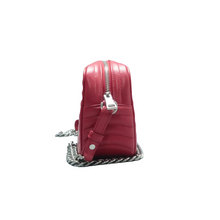 Load image into Gallery viewer, Prada Diagramme Soft Calfskin Camera Shoulder Bag Red