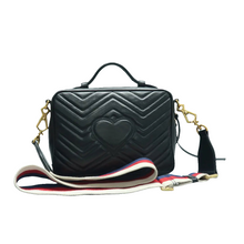 Load image into Gallery viewer, Gucci GG Marmont Leather Satchel Bag Black