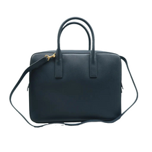 Load image into Gallery viewer, Yves Saint Laurent Grain de Poudre Medium Museum Briefcase Navy