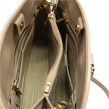 Load image into Gallery viewer, Prada  Saffiano Lux Medium Promenade Tote Sabbia