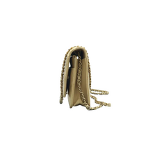Load image into Gallery viewer, Chanel Wallet On Chain Quilted Caviar Leather Crossbody Bag Gold