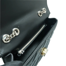 Load image into Gallery viewer, Gucci Deco Calfskin Quilted Small Shoulder Bag Black