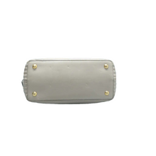 Load image into Gallery viewer, Fendi DotCom Click Chain Shiny Nappa Trapuntata Satchel Dust Grey