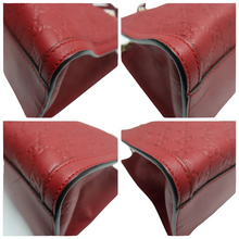 Load image into Gallery viewer, Gucci  Guccissima Small Padlock Tote Hibiscus Red