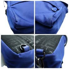 Load image into Gallery viewer, FENDI Cloth Backpack Bag Blue