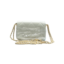 Load image into Gallery viewer, Chanel CC Flap Dual Lambskin Quilted Small Trendy Shoulder Bag Light Grey