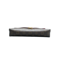 Load image into Gallery viewer, Louis Vuitton Pallas Chain Monogram Canvas Shoulder Bag Brown
