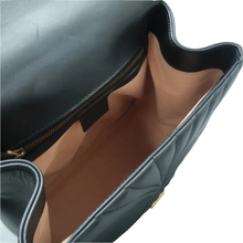 Load image into Gallery viewer, Gucci Queen Margaret Bee Quilted Leather Backpack Black