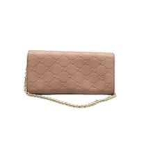 Load image into Gallery viewer, Gucci Emily Medium GG ssima Patent Leather Chain Shoulder Bag Beige