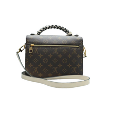 Load image into Gallery viewer, Louis Vuitton Pochette Metis Monogram Braided Shoulder Bag Creme Beige
