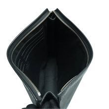 Load image into Gallery viewer, Louis Vuitton Toilette Poche 26 Damier Graphite Rope Canvas Clutch Bag Black