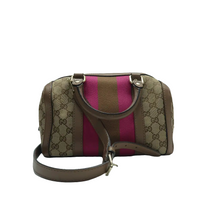 Load image into Gallery viewer, Gucci Vintage Web Original GG Boston Bag Brown