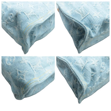 Load image into Gallery viewer, Louis Vuitton Let Go PM Monogram Washed Denim Tote Bag Sky Blue