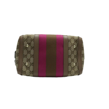 Load image into Gallery viewer, Gucci Vintage Web Original GG Boston Bag Brown