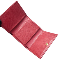 Load image into Gallery viewer, Gucci Compact Folded GG Marmont Leather Wallet Red