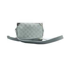 Load image into Gallery viewer, Louis Vuitton Soft Trunk Mini Damier Glitter Shoulder Bag Silver