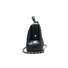 Load image into Gallery viewer, Chanel Shiny Lambskin Quilted Small Doctor Bag Black