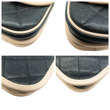 Load image into Gallery viewer, Chanel Mini Two Tone Flap Iridescent Caviar Quilted Crossbody Bag Black Beige