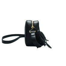 Load image into Gallery viewer, Gucci Soho Pebbled Calfskin Small Disco Bag Black