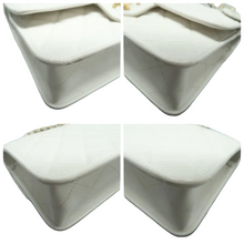 Load image into Gallery viewer, Chanel Caviar Quilted School Memory Small Top Handle Flap White