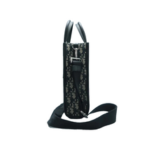 Load image into Gallery viewer, Christian Dior Safari North South Canvas Tote Bag Black