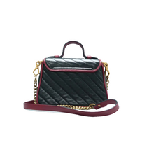 Load image into Gallery viewer, Gucci  GG Marmont Mini Top Handle Shoulder Bag Black