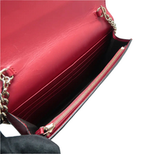 Load image into Gallery viewer, Gucci Chain Wallet Guccissima Signature Bowy Shoulder Bag Blue