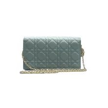 Load image into Gallery viewer, Christian Dior Lady Dior Cannage Lambskin Chain Shoulder Bag Cloud Blue