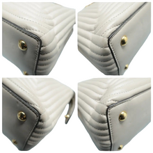 Load image into Gallery viewer, Fendi DotCom Click Chain Shiny Nappa Trapuntata Satchel Dust Grey