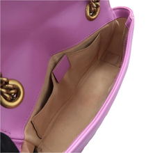 Load image into Gallery viewer, Gucci GG Marmont Leather Shoulder Bag Purple