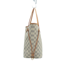 Load image into Gallery viewer, Louis Vuitton Neverfull MM Damier Azur Tote Shoulder Bag Rose Bellarine