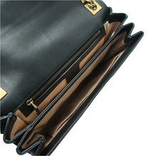 Load image into Gallery viewer, Gucci Calfskin Crystal Embellished Future Shoulder Bag Black