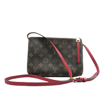 Load image into Gallery viewer, Louis Vuitton Twice Pochette  Monogram Shoulder Bag Brown