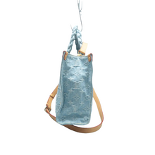 Load image into Gallery viewer, Louis Vuitton Let Go PM Monogram Washed Denim Tote Bag Sky Blue