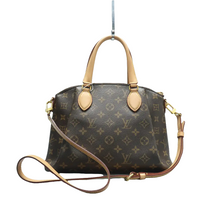 Load image into Gallery viewer, Louis Vuitton Rivoli PM Monogram Canvas Satchel Bag Brown