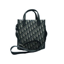 Load image into Gallery viewer, Christian Dior Safari North South Canvas Tote Bag Black