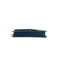 Load image into Gallery viewer, Prada Envelope Flap Saffiano Cuir Calfskin Monochrome Patches Chain Shoulder Bag Blue