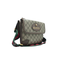 Load image into Gallery viewer, Gucci Neo Vintage GG Monogram Canvas Shoulder Bag Beige