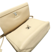 Load image into Gallery viewer, Louis Vuitton Lockme Leather Satchel Bag Beige