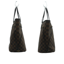 Load image into Gallery viewer, Louis Vuitton Neverfull MM Damier Ebene Canvas Shoulder Bag Brown