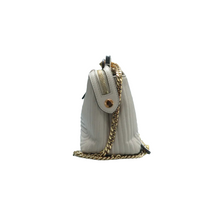 Load image into Gallery viewer, Fendi DotCom Click Chain Shiny Nappa Trapuntata Satchel Dust Grey