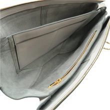 Load image into Gallery viewer, Celine Tri-Fold Smooth Calfskin Shoulder Bag Light Grey
