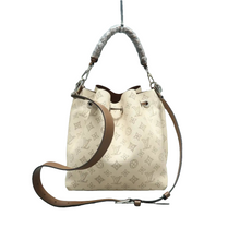 Load image into Gallery viewer, Louis Vuitton Muria Monogram Leather Satchel Bag Beige