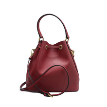 Load image into Gallery viewer, Prada Saffiano Cuir Bucket Bag Red