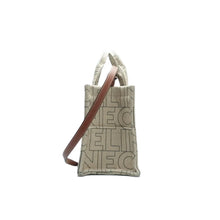 Load image into Gallery viewer, CELINE Canvas Calfskin Satchel Bag Beige